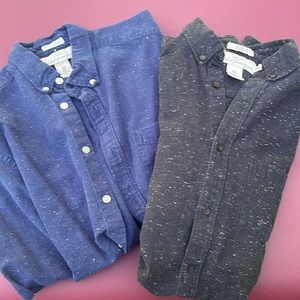 2 Men’s H&M Cotton Button Down Shirts